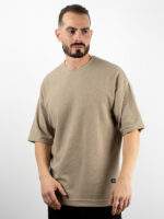 T-Shirt Oversized Βάφλα Μπέζ