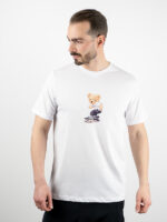 T-Shirt Regular Fit Skate Bear Λευκό