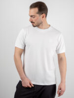 T-Shirt Regular Fit Mονόχρωμη Λευκό