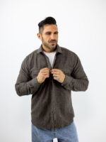 ΠΟΥΚΑΜΙΣΟ Μάλινο Slim Fit Γκρι