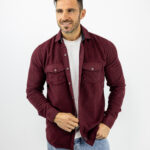 Πουκάμισο Μάλινο Slim Fit Μπορντό