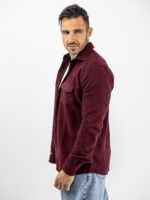 Πουκάμισο Μάλινο Slim Fit Μπορντό