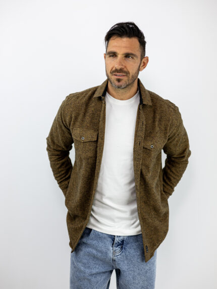 Πουκάμισο Μάλινο Slim Fit Ταμπά