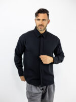 Πουκάμισο Regular Fit Μαύρο