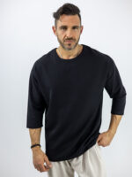 T-Shirt Oversized 3/4 Μονόχρωμο