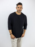 T-Shirt Oversized 3/4 Μονόχρωμο