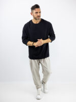 T-Shirt Oversized 3/4 Μονόχρωμο