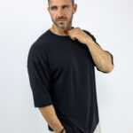 T-Shirt Oversized Mονόχρωμη