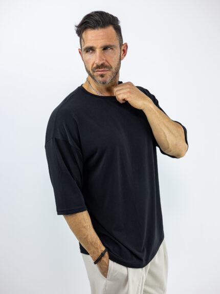 T-Shirt Oversized Mονόχρωμη