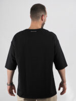 T-Shirt Oversized & Ραφές Μαύρο
