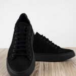 Παπούτσι Δερμάτινο άνετη Γραμμή Μαύρο