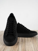 Παπούτσι Δερμάτινο άνετη Γραμμή Μαύρο