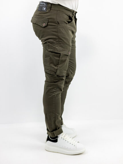 Cargo Slim Fit Λαδί