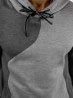 Φούτερ Δίχρωμο Regular Fit Γκρί