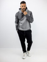 Φούτερ Δίχρωμο Regular Fit Γκρί