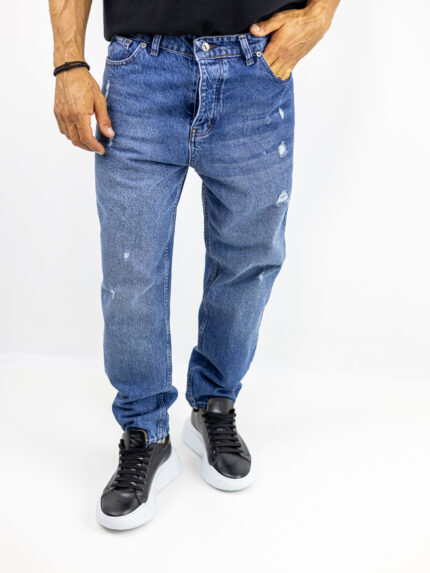 Παντελόνι Jean Boyfriend & Φθωρές Μπλέ