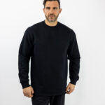 Μπλούζα Regular Fit Μονόχρωμη Μαύρη