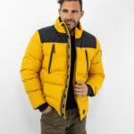 Μπουφάν Regular Fit Puffer Κίτρινο