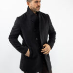 Παλτό Slim Fit Mondi Μαύρο