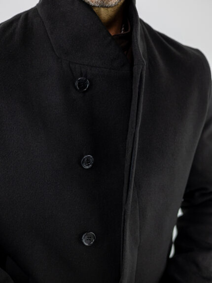 Παλτό Slim Fit Mondi Μαύρο