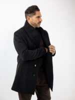 Παλτό Slim Fit Mondi Μαύρο