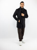 Παλτό Slim Fit Mondi Μαύρο