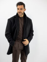 Παλτό Regular Fit Biagi Μαύρο