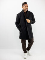 Παλτό Regular Fit Biagi Μαύρο