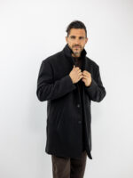 Παλτό Regular Fit Biagi Μαύρο