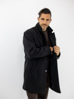 Παλτό Regular Fit Biagi Μαύρο