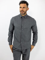 Παντελόνι Jogger Loose Fit & Πουκάμισο Regular Fit Γκρί