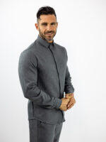 Παντελόνι Jogger Loose Fit & Πουκάμισο Regular Fit Γκρί