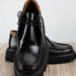 Παπούτσι Δερμάτινο άνετη Γραμμή Μαύρο