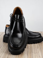 Παπούτσι Δερμάτινο άνετη Γραμμή Μαύρο