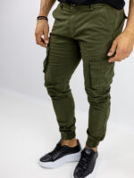 Παντελόνι Cargo Slim Fit Λαδί