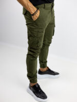 Παντελόνι Cargo Slim Fit Λαδί