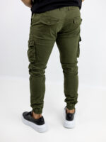 Παντελόνι Cargo Slim Fit Λαδί