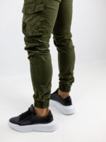 Παντελόνι Cargo Slim Fit Λαδί