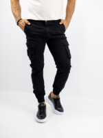 Παντελόνι Cargo Slim Fit Μαύρο