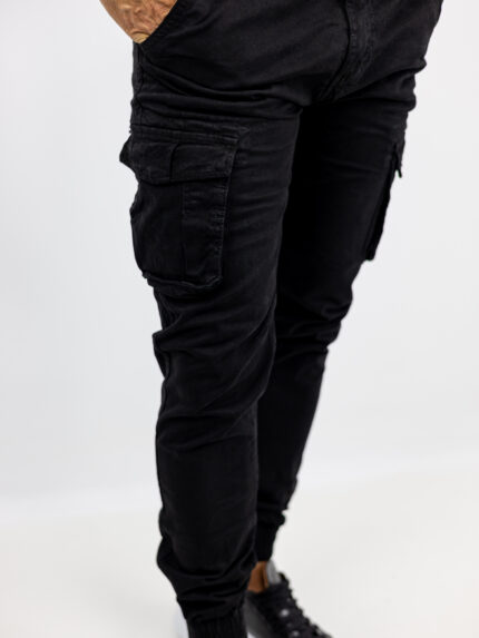 Παντελόνι Cargo Slim Fit Μαύρο