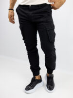 Παντελόνι Cargo Slim Fit Μαύρο