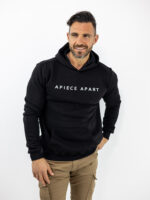 Φούτερ Regular Fit & Κουκούλα A piece Apart Μαύρο