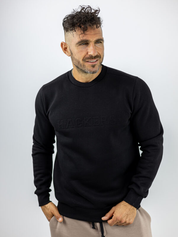 Φούτερ Υψίσυχνο Μονόχρωμο Μαύρο