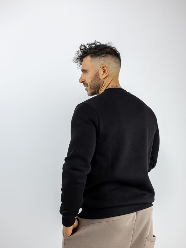 Φούτερ Υψίσυχνο Μονόχρωμο Μαύρο