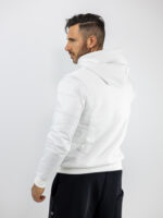 Φούτερ Καπιτονέ Regular Fit & Κουκούλα Λευκό