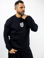 Φούτερ Μονόχρωμο & Στάμπα Πίσω Μαύρο