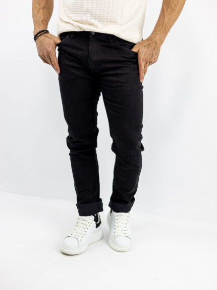 Παντελόνι Jean Regular Fit Μαύρο