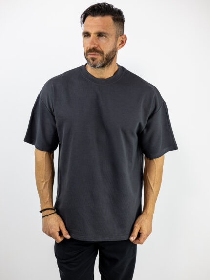 Τ-Shirt Oversized Καλαμπόκι Μονόχρωμο Λαδί