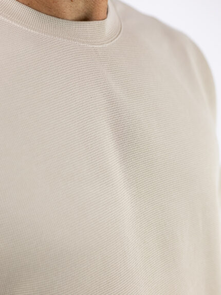 T-Shirt Overzised Καλαμπόκι Μονόχρωμο Μπέζ