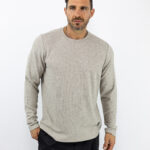 Μπλούζα Βάφλα Regular Fit Μπέζ